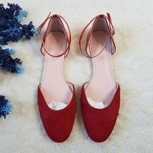 Shoes of Prey Leather/Calf Hair Flats